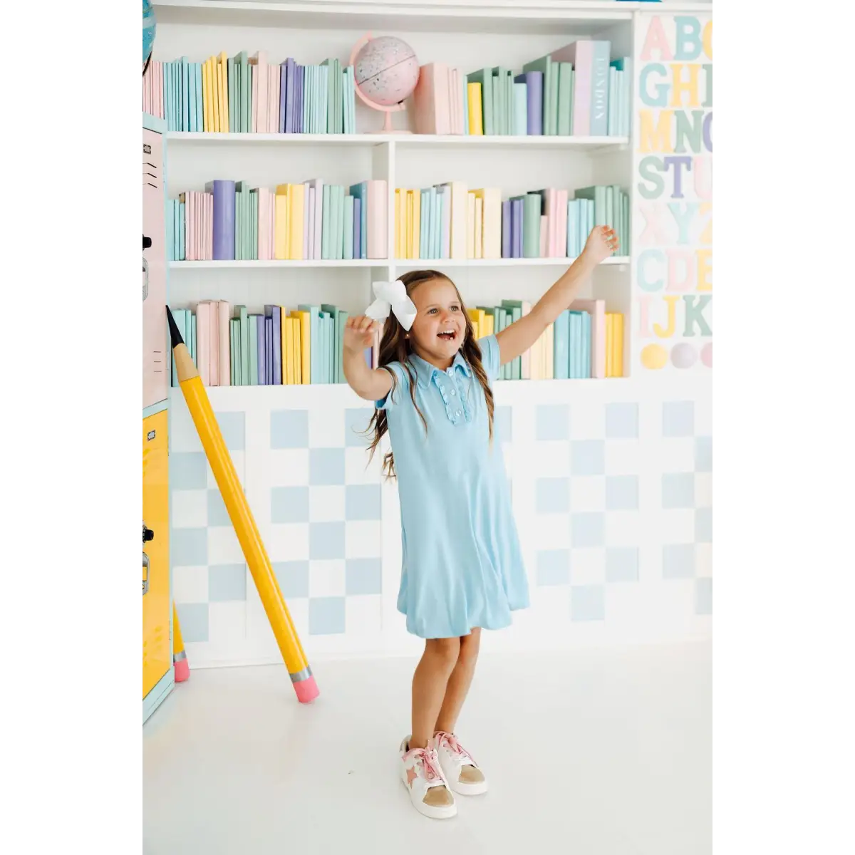 Bluebird Light Blue Polo Dress - Mila & Rose ®
