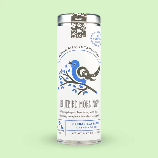 Bluebird Morning – 6 Tea Bag Tin - Flying Bird Botanicals