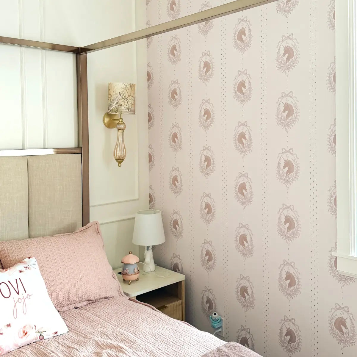 Bluette Wallpaper - Horses Portraits - by The Feral Flower - Loomwell Home Goods