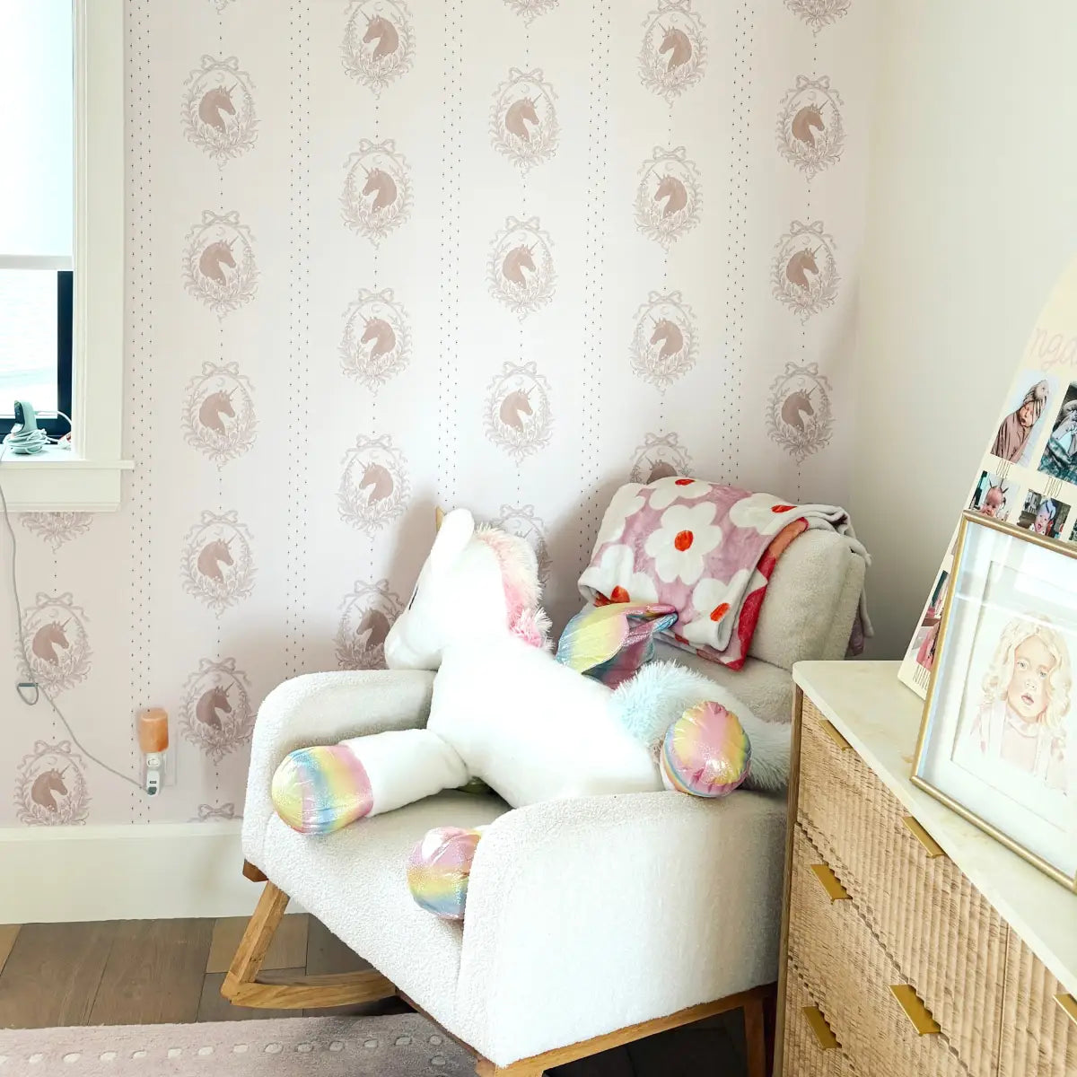 Bluette Wallpaper - Horses Portraits - by The Feral Flower - Loomwell Home Goods
