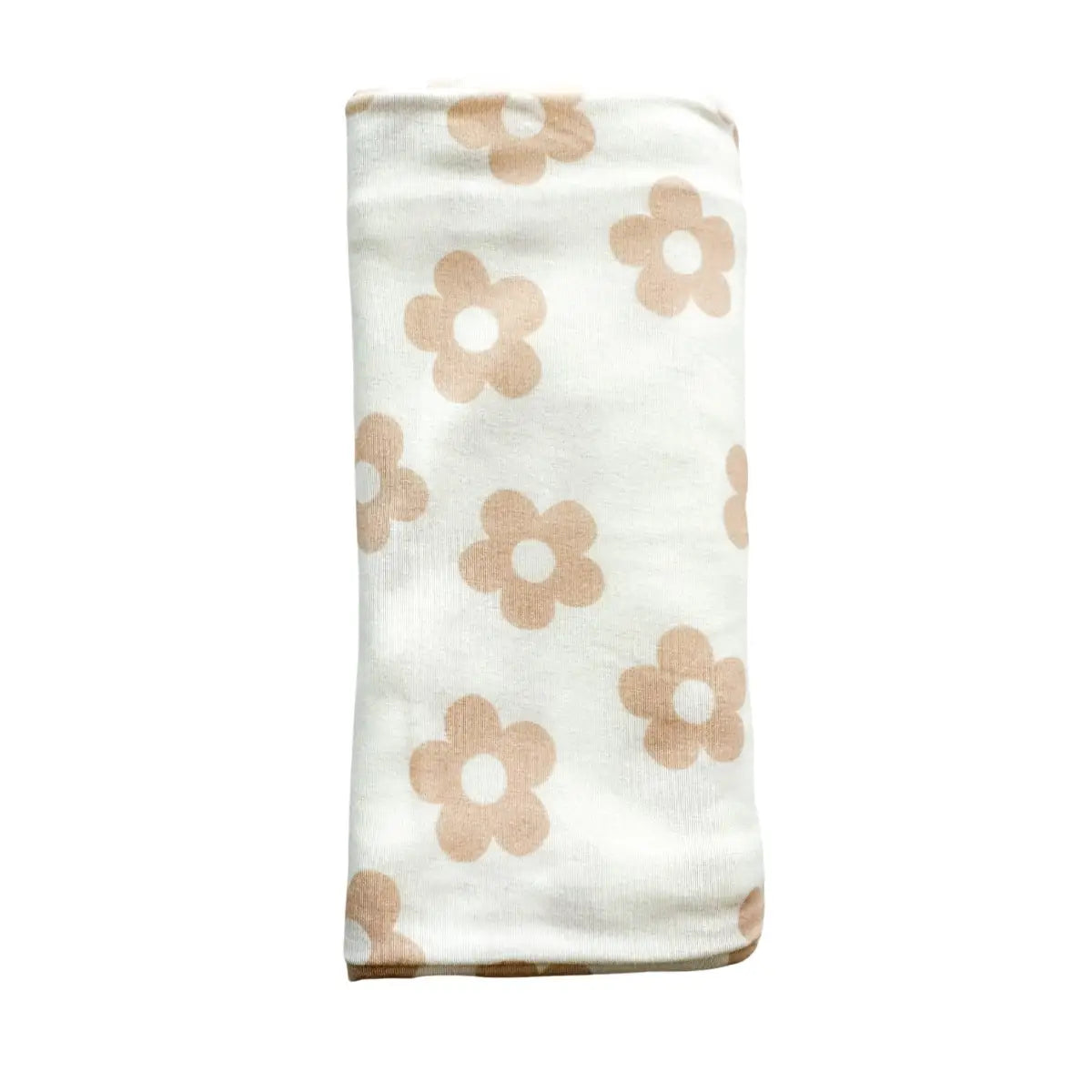 Blush Daisy Baby Blanket - Bamboo Stretch Swaddle - Harp Angel Boutique