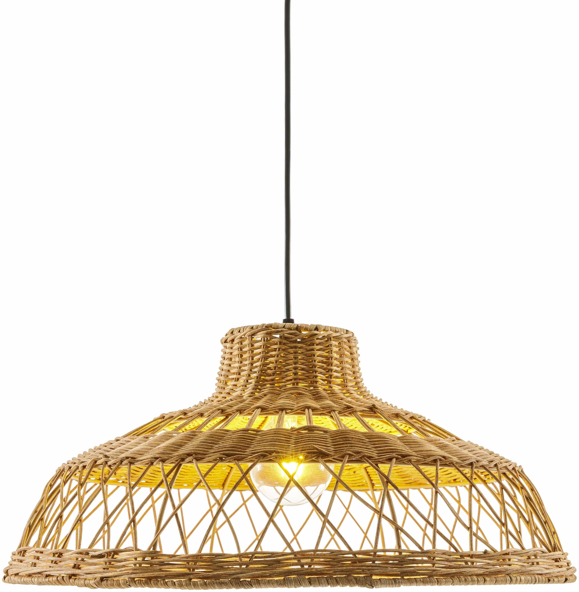 Rattan Woven Pendant Light - Boutique Rugs