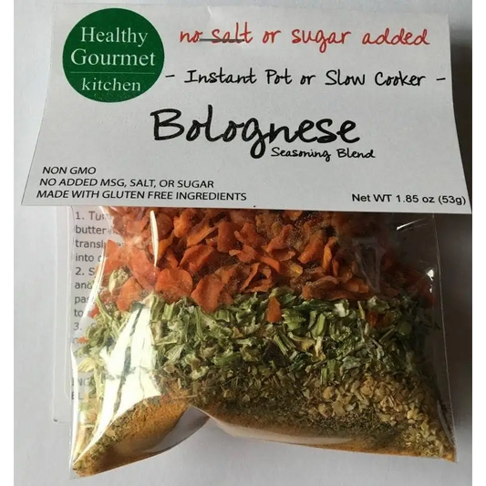 Slow Cooker Seasoning Mix - Bolognese Sauce for Pasta - Meal Starter - Healthy Gourmet Kitchen