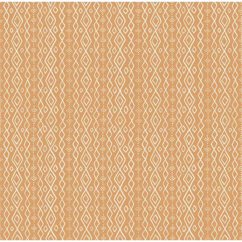 Bondi Wallpaper - Geometric Lines - by CoastL Studio - Sample 1 foot by 1 foot / Orange - Loomwell Home Goods