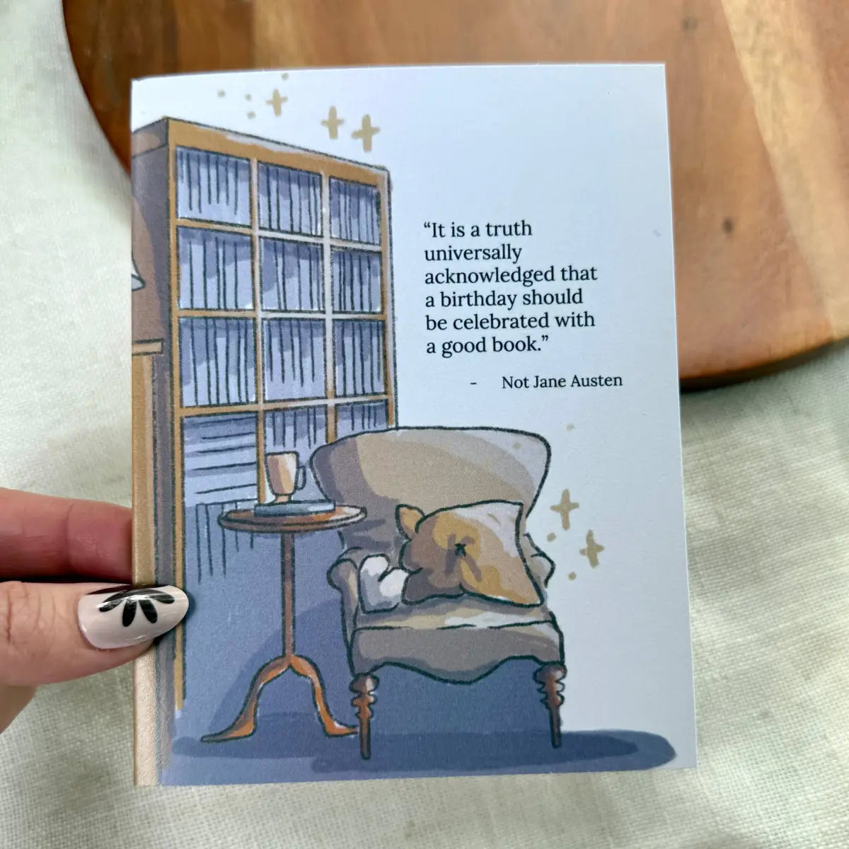 Bookish Birthday Card - ’Celebrated with a good book’ - Big Moods