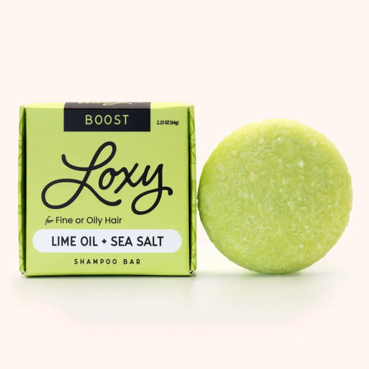 Shampoo Bar - Boost - Volumizing for Fine or Oily Hair - Lime + Sea Salt - Loxy
