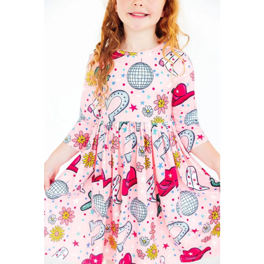 Boots & Bling Pocket Twirl Dress - Mila & Rose ®