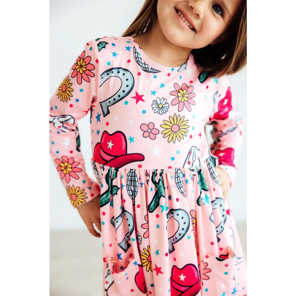 Boots & Bling Pocket Twirl Dress - Mila & Rose ®