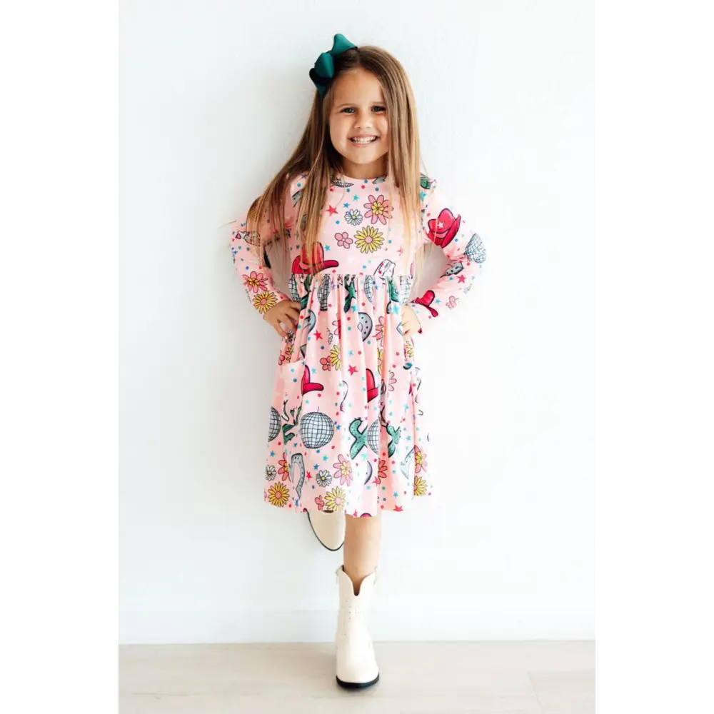 Boots & Bling Pocket Twirl Dress - Mila & Rose ®
