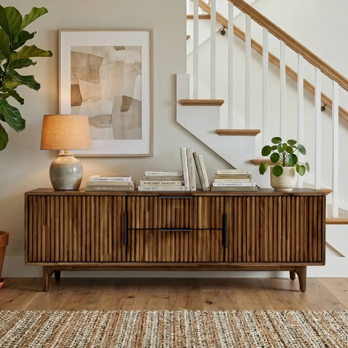 Bosk Solid Wood Storage Bench - Megsu