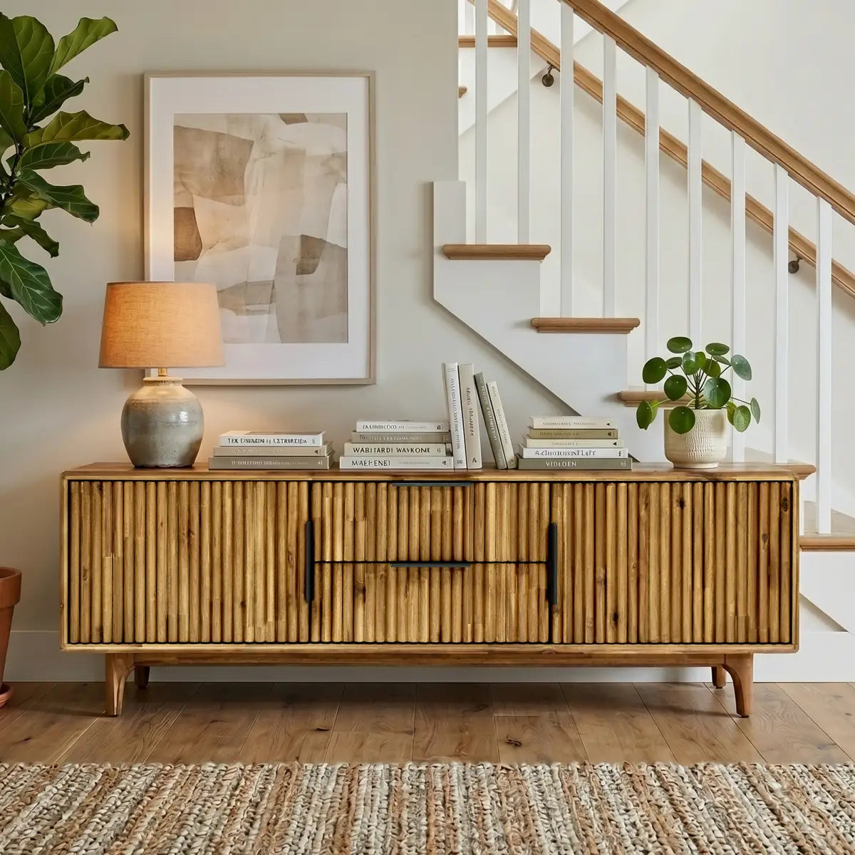 Bosk Solid Wood Storage Bench - Megsu