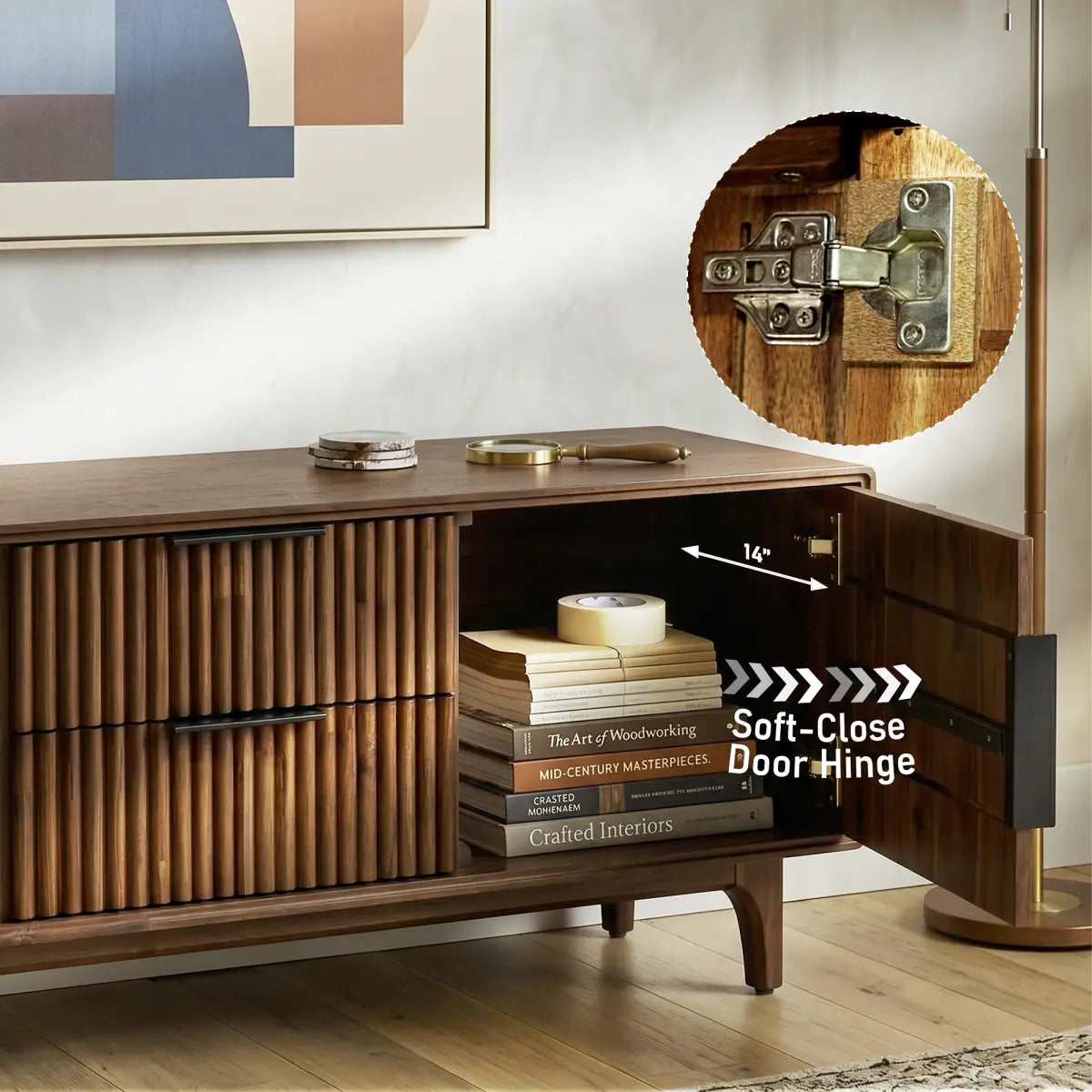 Bosk Solid Wood Storage Bench - Megsu