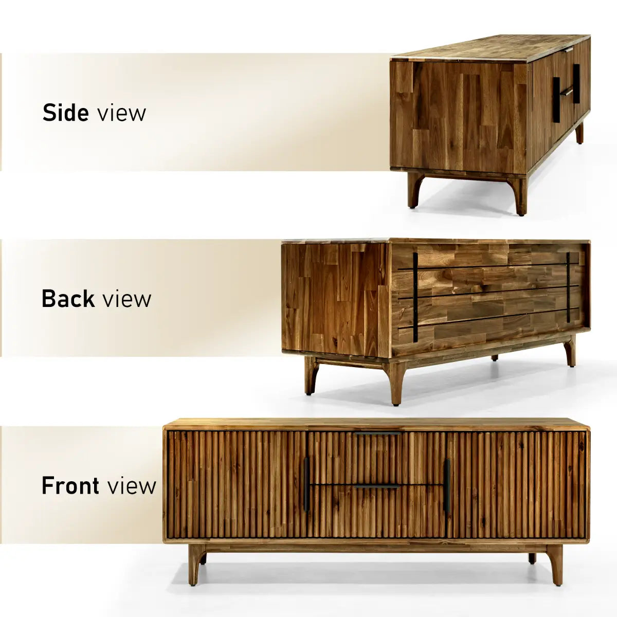 Bosk Solid Wood Storage Bench - Megsu