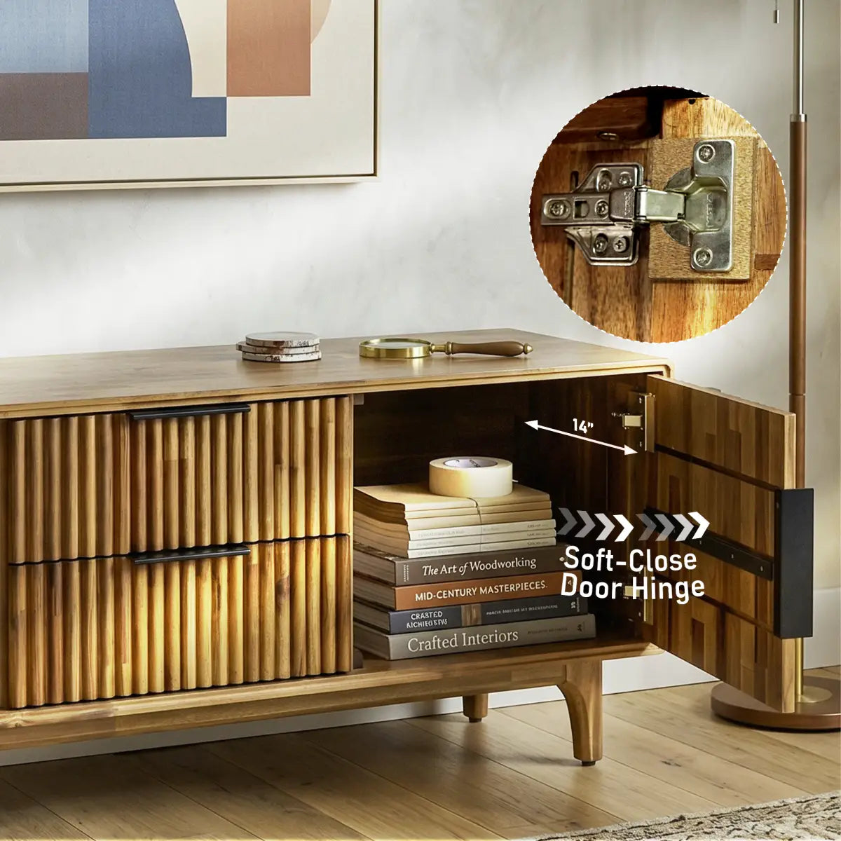 Bosk Solid Wood Storage Bench - Megsu