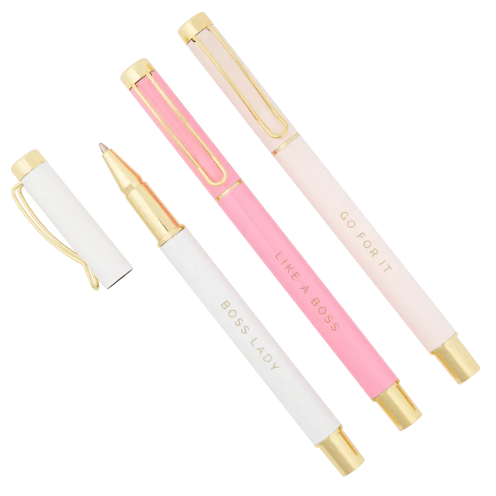 Boss Lady Metal Pen Set - Sweet Water Decor