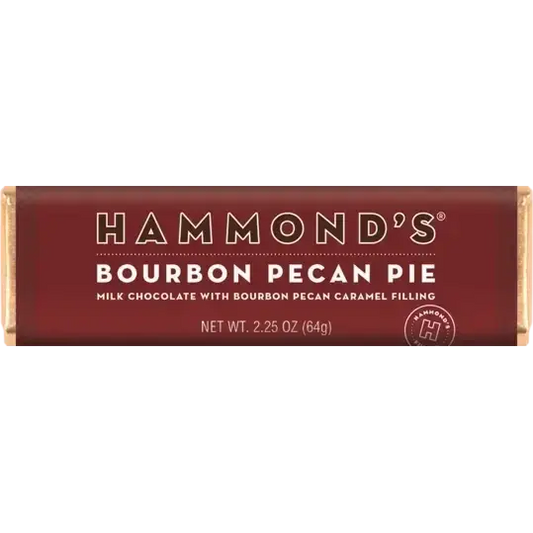 Bourbon Pecan Pie - Milk Chocolate Candy Bar - Hammond’s Candies