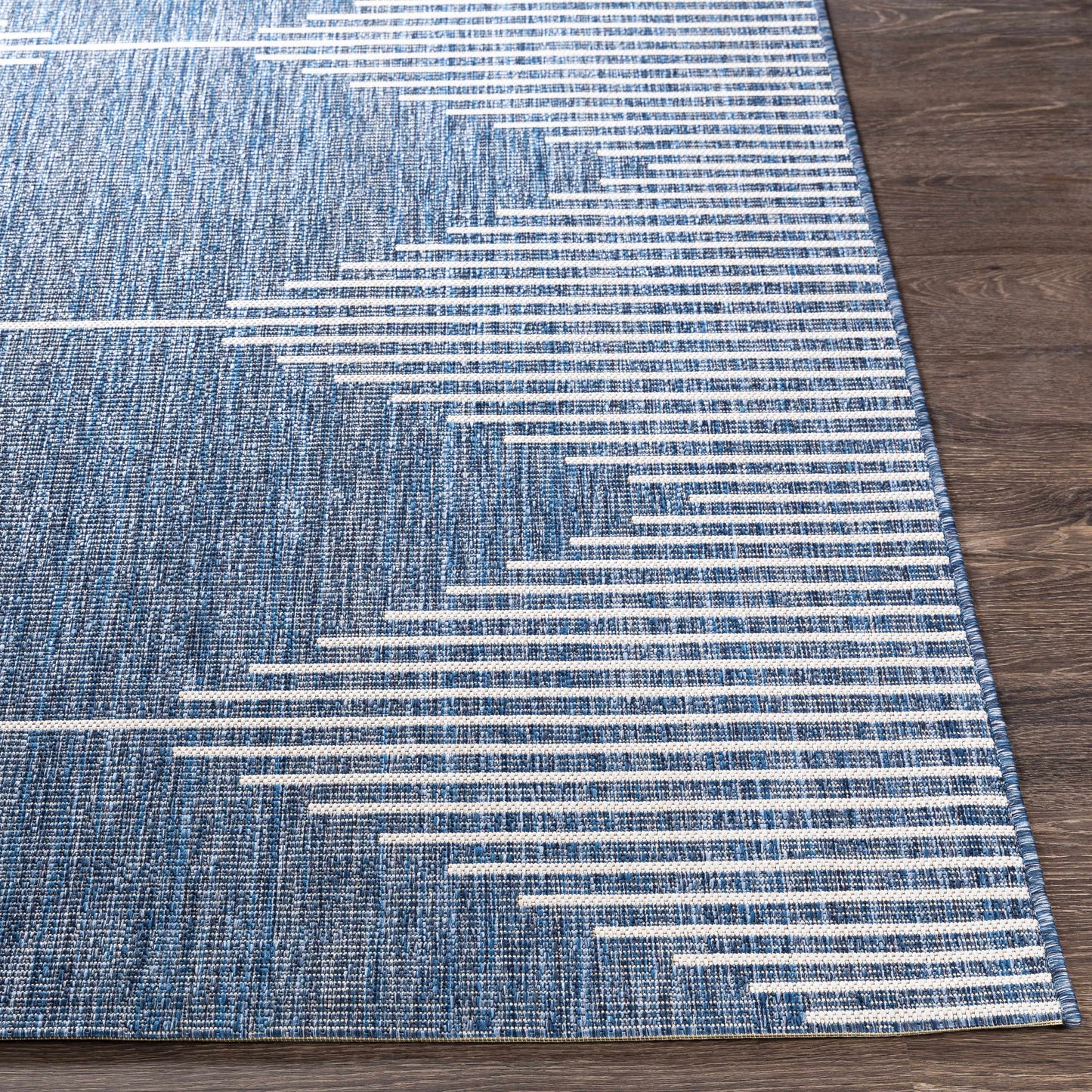 Tapis d'extérieur bleu marine Stephan