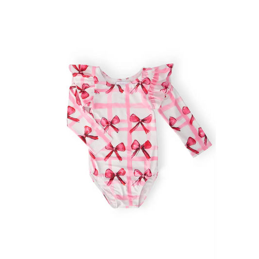 Bow La La L/S Flutter Sleeve Leotard - Mila & Rose ®