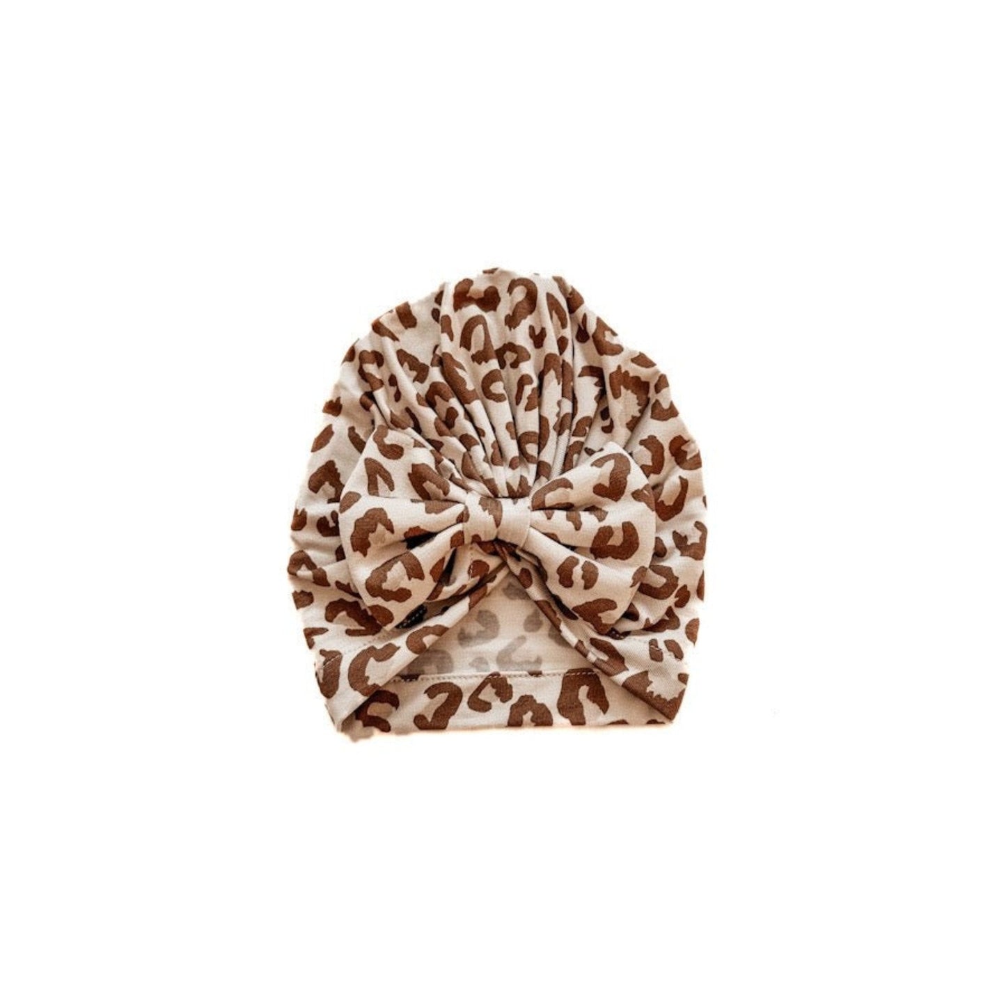 Bow Turban Hat - Leopard - Harp Angel Boutique