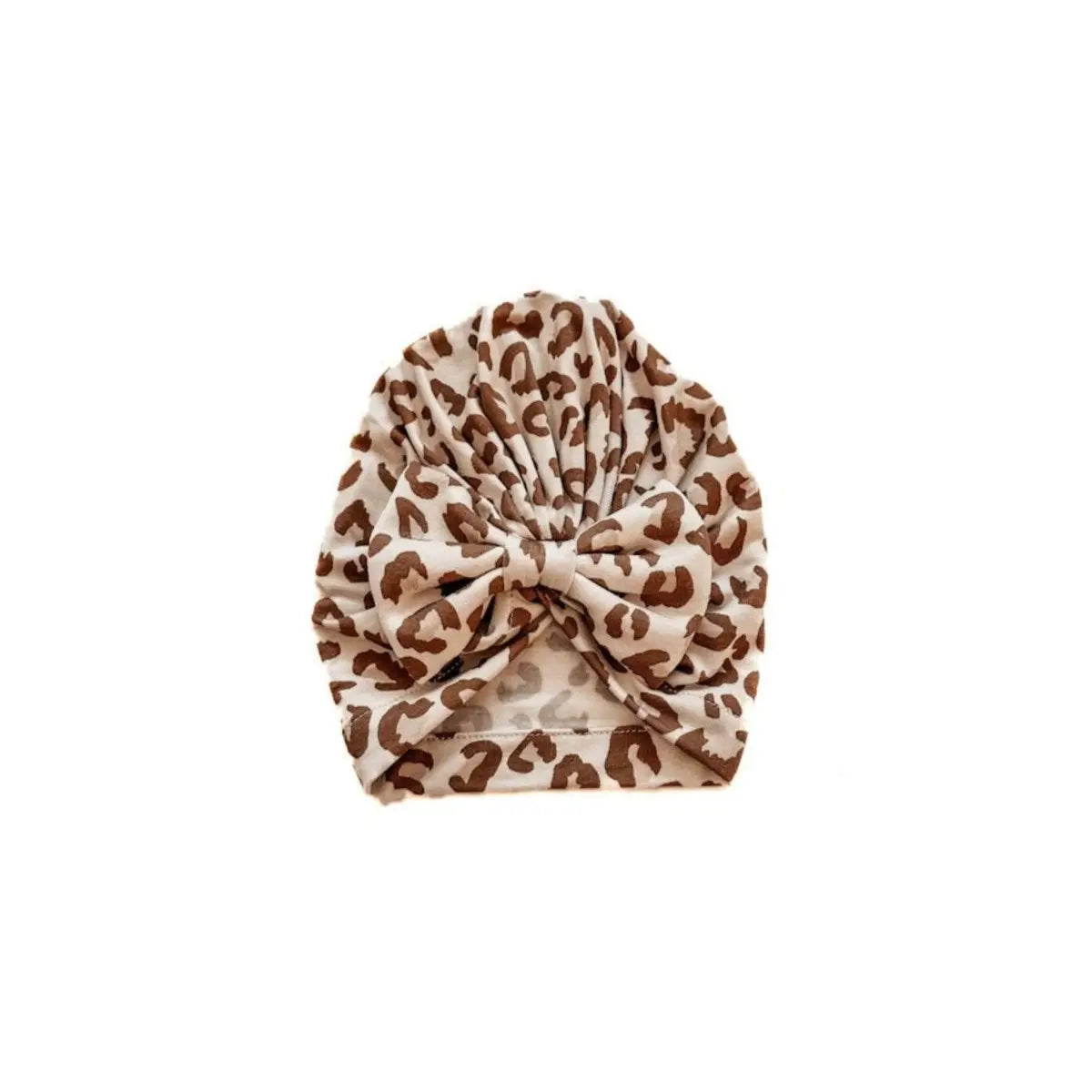 Bow Turban Hat - Leopard - Harp Angel Boutique