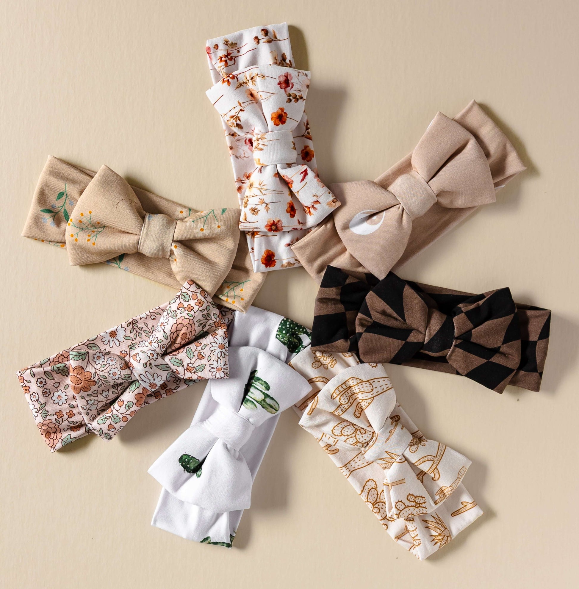 Headband Bow - Check - Annie Bean