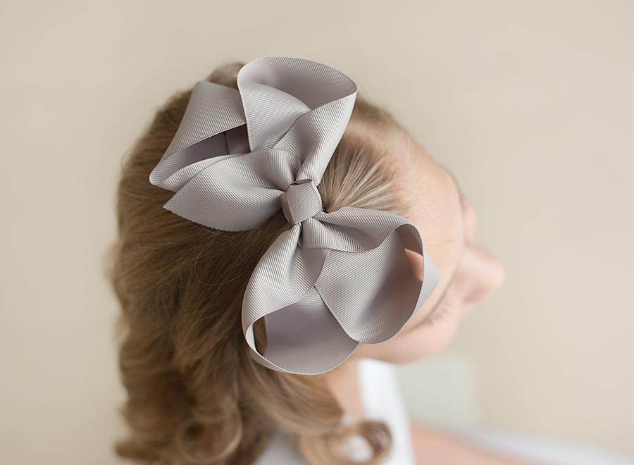 Solid Hair Bows - Grey / 6’’ - ARB Blanks