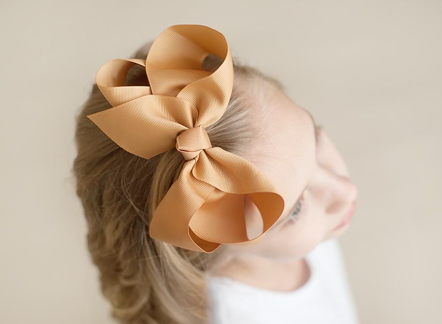 Solid Hair Bows - Harvest Gold / 6’’ - ARB Blanks