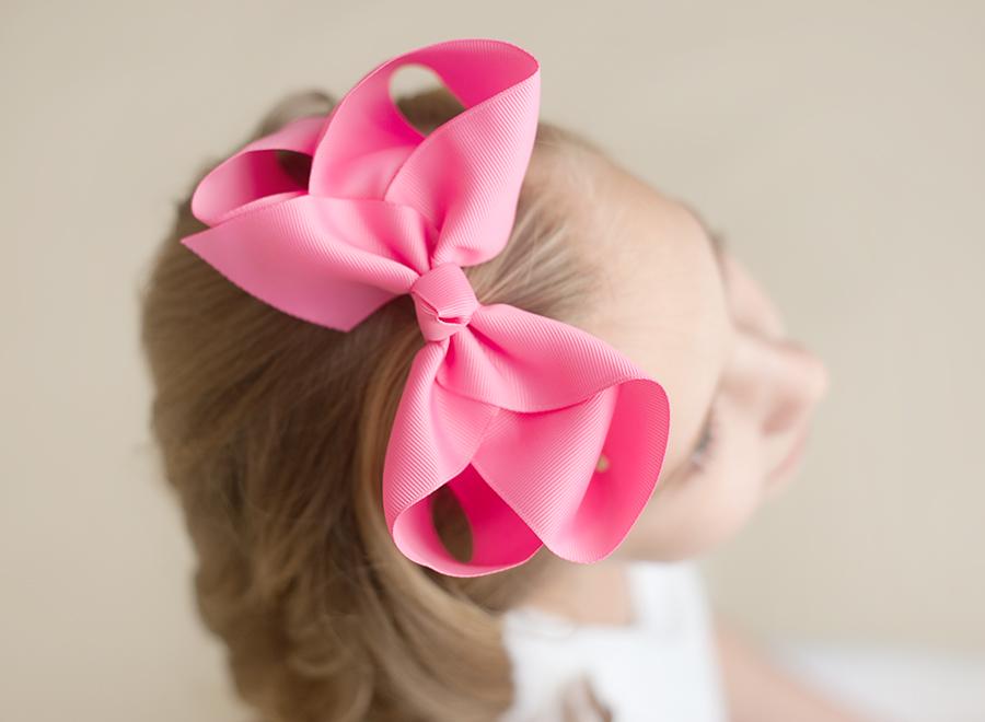 Solid Hair Bows - Hot Pink / 6’’ - ARB Blanks