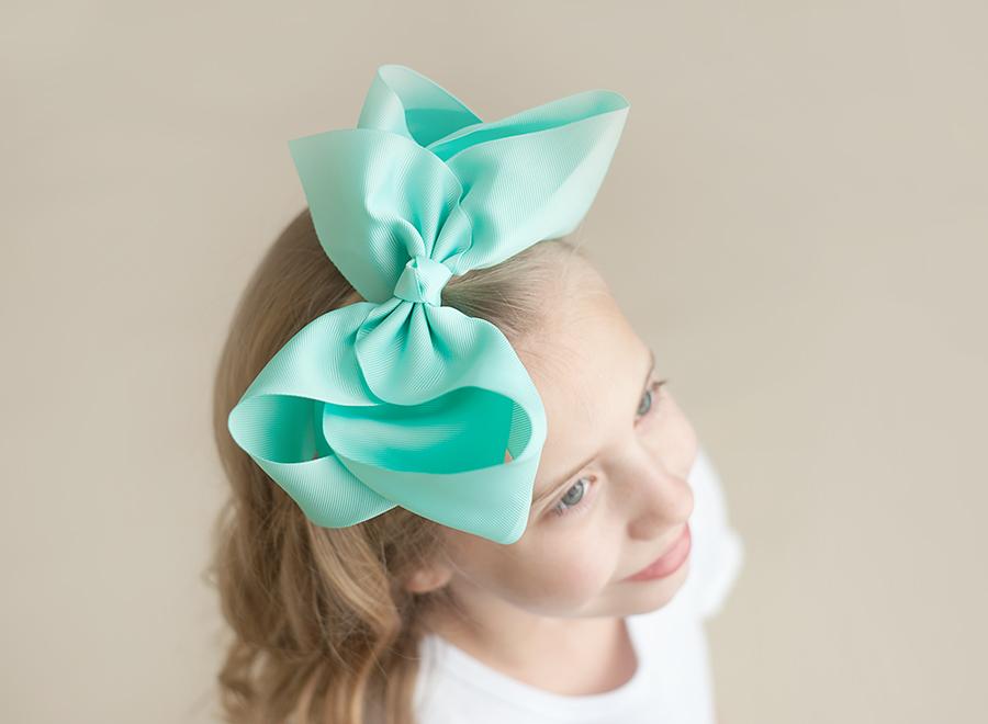 Solid Hair Bows - Aruba Blue / 8’’ - ARB Blanks