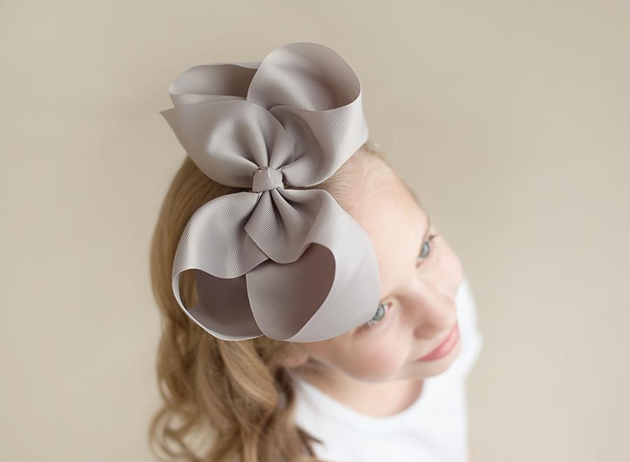 Solid Hair Bows - Grey / 8’’ - ARB Blanks