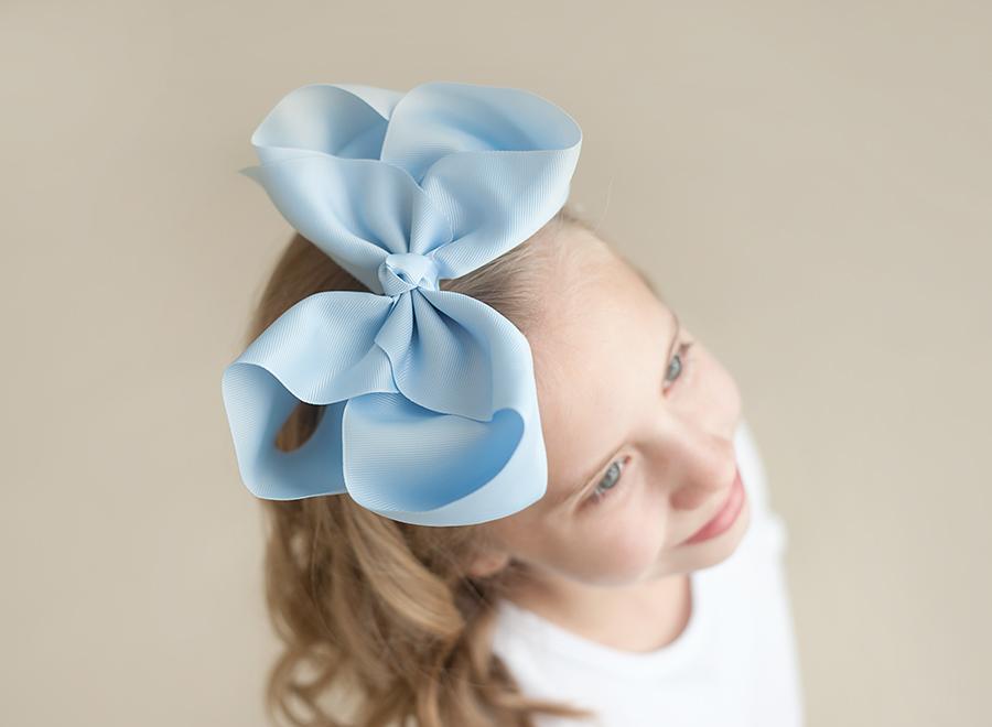 Solid Hair Bows - Light Blue / 8’’ - ARB Blanks