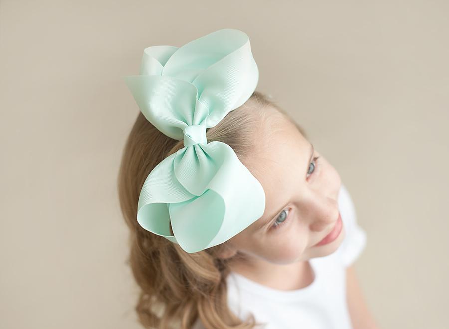 Solid Hair Bows - Mint / 8’’ - ARB Blanks