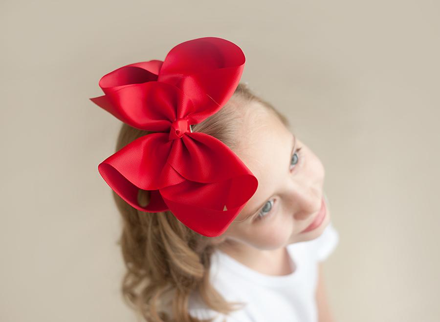 Solid Hair Bows - Red / 8’’ - ARB Blanks