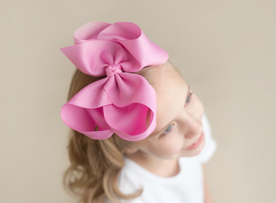 Solid Hair Bows - Rose / 8’’ - ARB Blanks