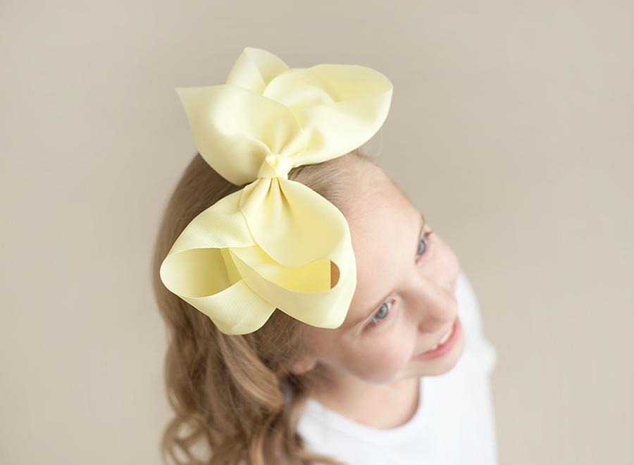 Solid Hair Bows - Summer Yellow / 8’’ - ARB Blanks