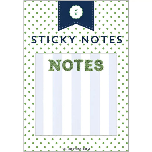 Boxwood ’Notes’ Sticky Notes - WH Hostess Social Stationery