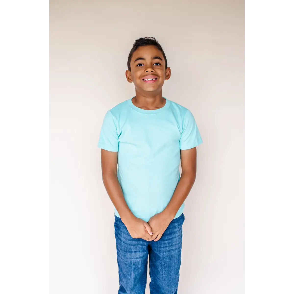 Boy’s Short Sleeve Shirts (Colors) - Aruba Blue / 12M - ARB Blanks