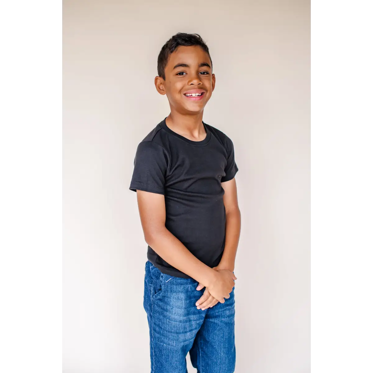 Boy’s Short Sleeve Shirts (Colors) - Black / 12M - ARB Blanks