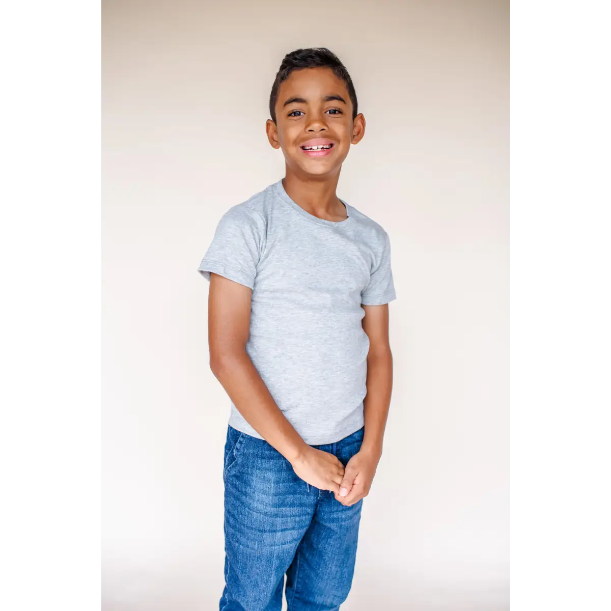 Boy’s Short Sleeve Shirts (Colors) - Grey / 12M - ARB Blanks