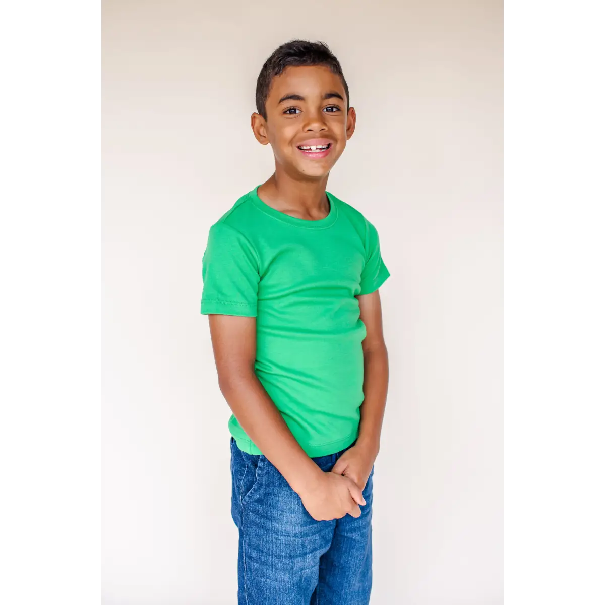 Boy’s Short Sleeve Shirts (Colors) - Kelly Green / 12M - ARB Blanks