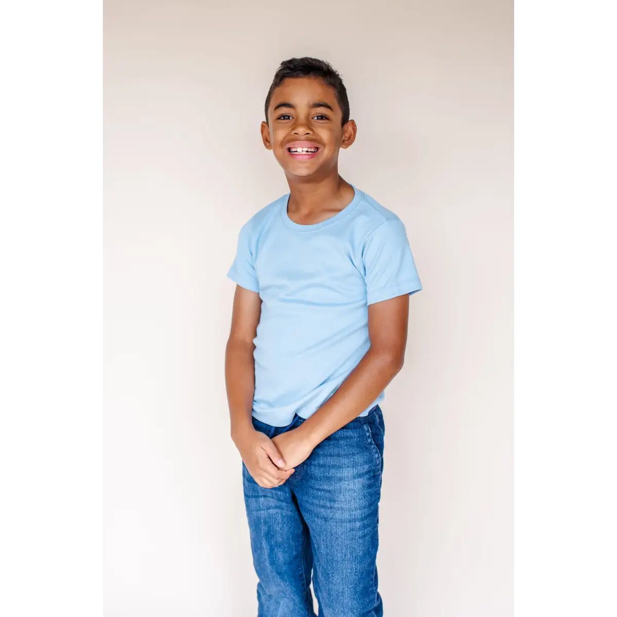 Boy’s Short Sleeve Shirts (Colors) - Light Blue / 12M - ARB Blanks