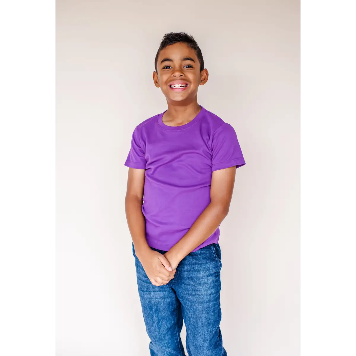 Boy’s Short Sleeve Shirts (Colors) - Purple / 12M - ARB Blanks