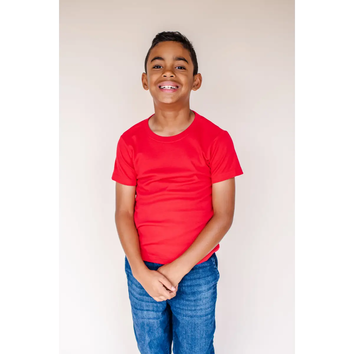 Boy’s Short Sleeve Shirts (Colors) - Red / 12M - ARB Blanks
