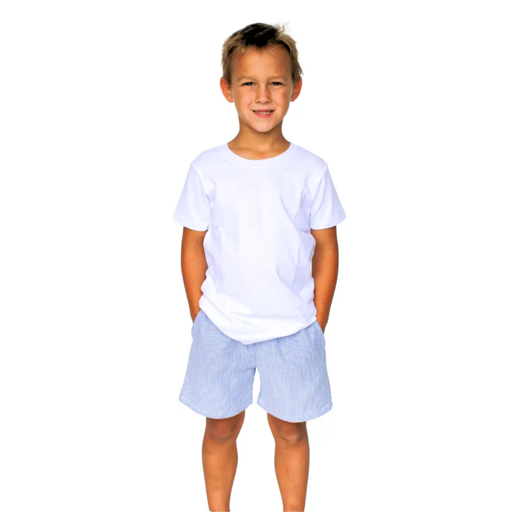 Boy’s White Short Sleeve Shirt - White / 12M - ARB Blanks