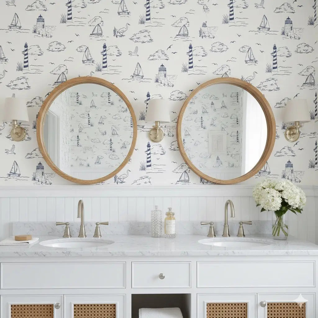 Brant Wallpaper - Sailboats - Coastal Cottage - by Studio Stephie - Loomwell Home Goods