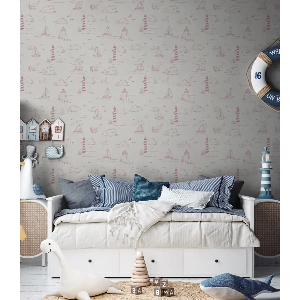 Brant Wallpaper - Sailboats - Coastal Cottage - by Studio Stephie - Loomwell Home Goods