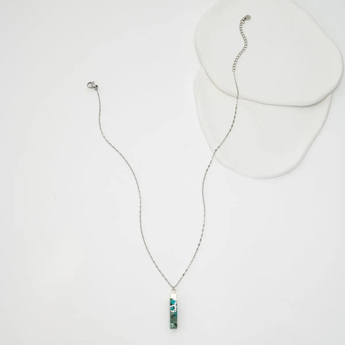 Brayden Turquoise Necklace in Silver - Starfish Project