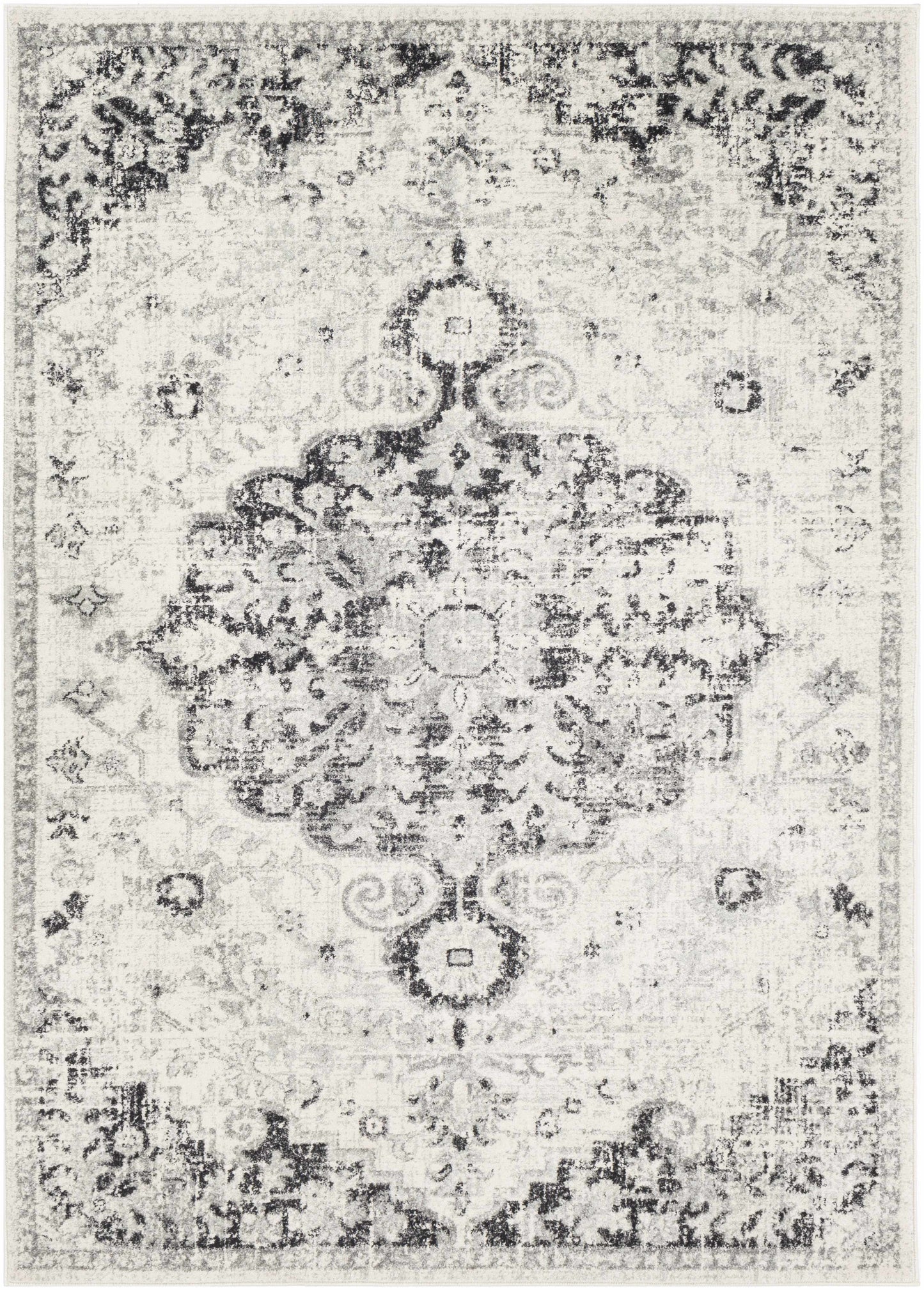 Bodrum Gray Area Rug - 5’3’’ x 7’3’’ Rectangle - Boutique Rugs