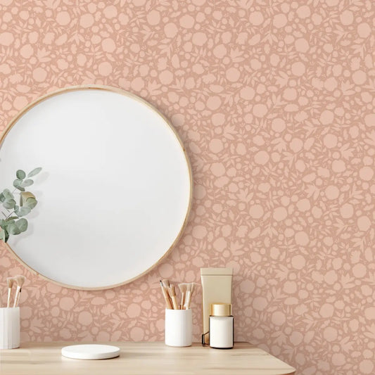 Brea Wallpaper - Floral Pattern - by Mackenzie Nelson - Loomwell Home Goods