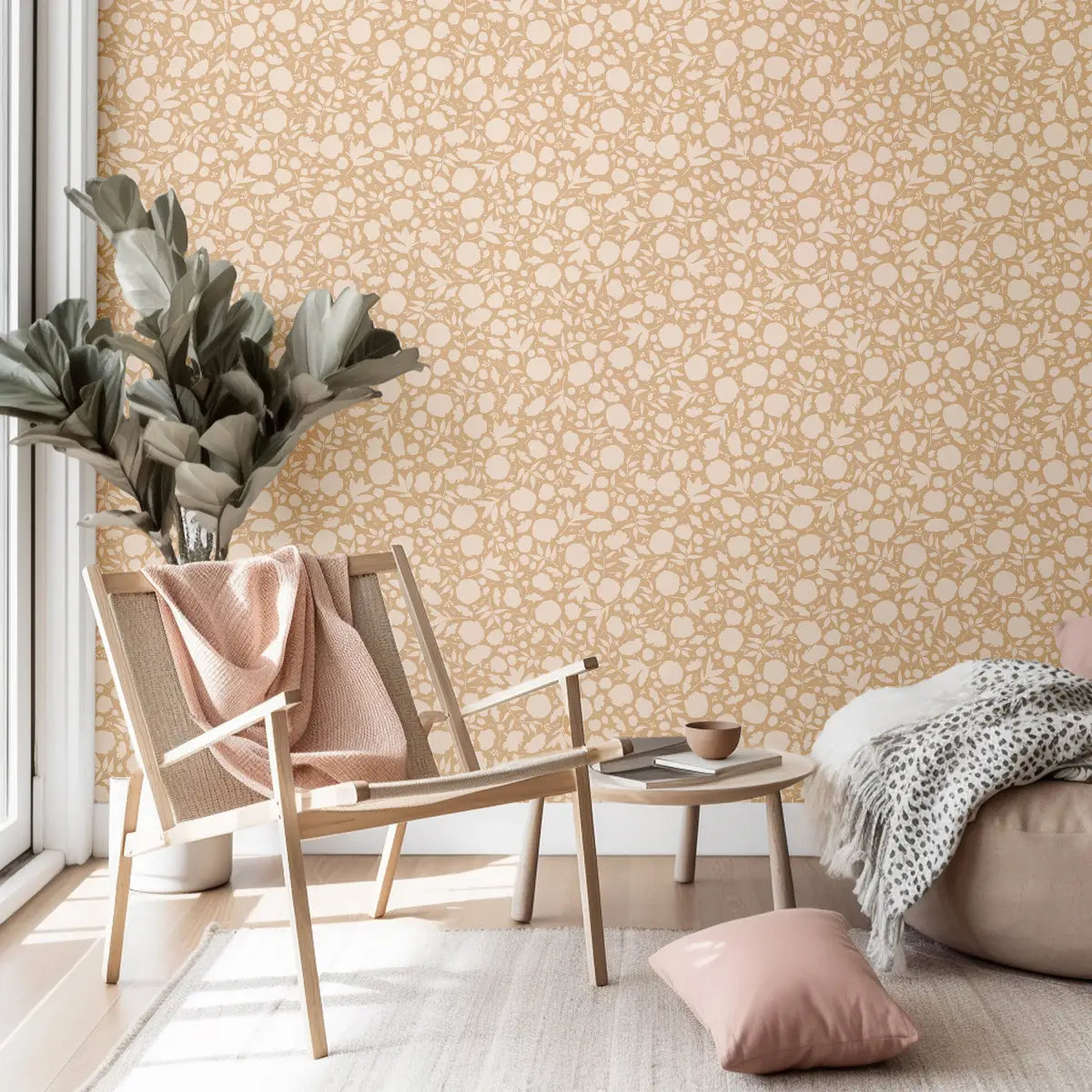 Brea Wallpaper - Floral Pattern - by Mackenzie Nelson - Loomwell Home Goods